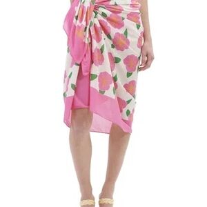 Kathleen Maeve Pareo Cover-up Hibiscus Pink One-size